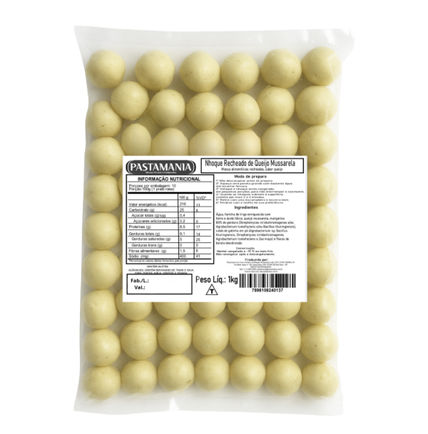Nhoque recheado de queijo 1 kg